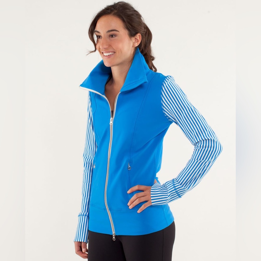 Lululemon Fitted Jacket with Striped Arms
